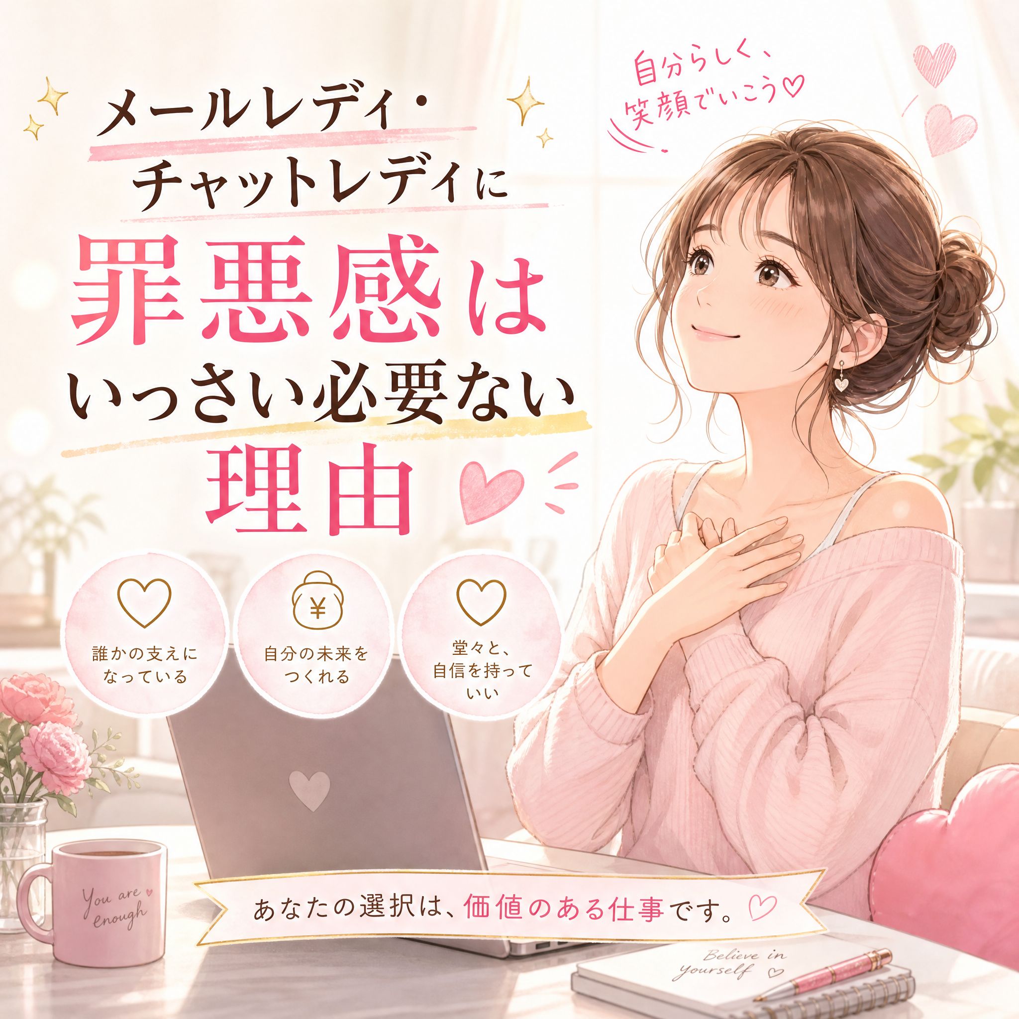 メールレディ・チャットレディに罪悪感はいっさい必要ない理由
